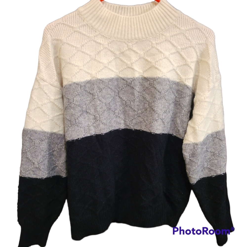 Sweater oversized striped M